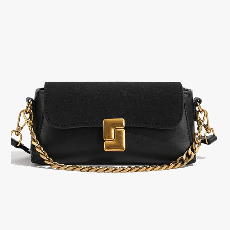 Small Sling PU Leather Ladies Fashion chain shoulder bag crossbody phone bags for ladies