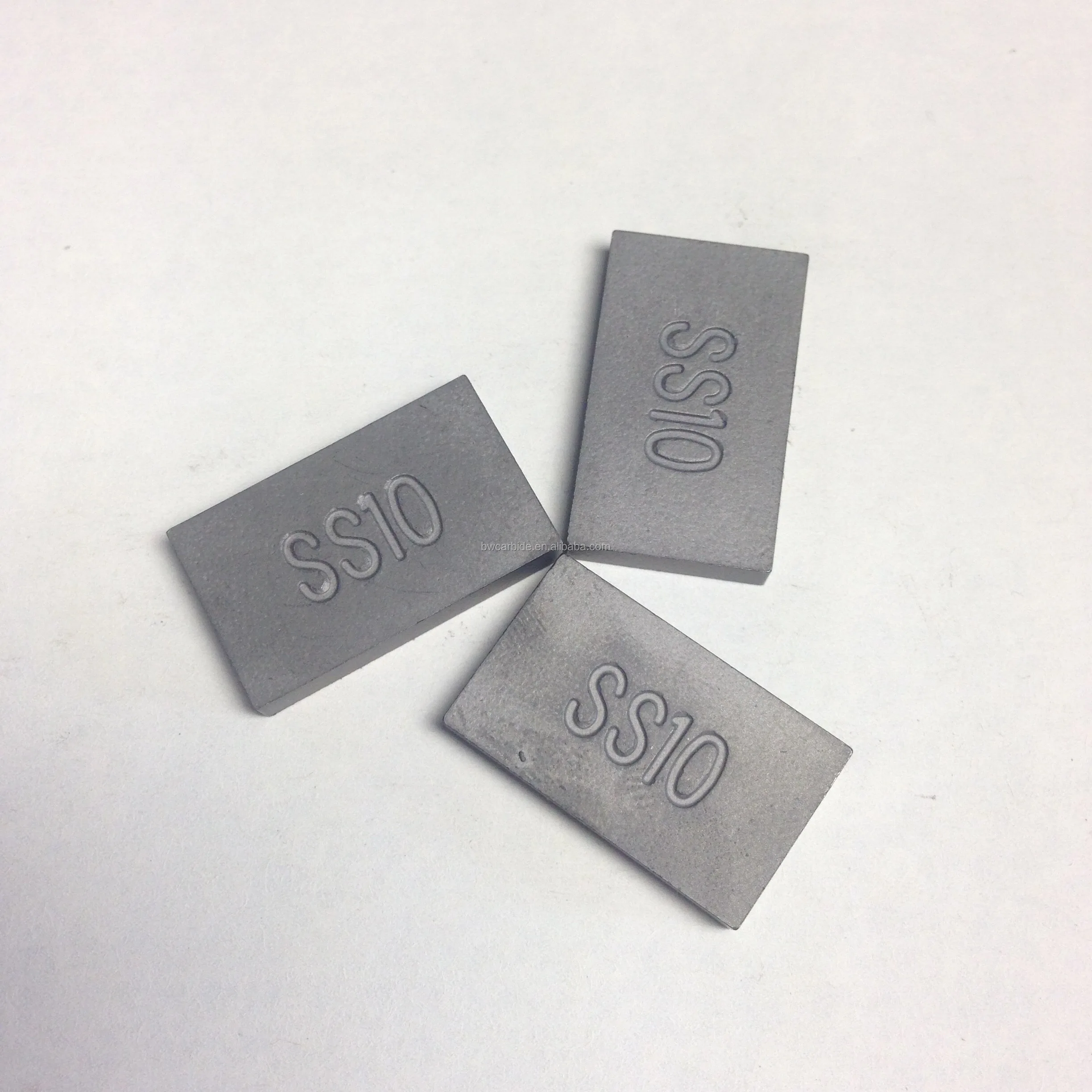 Tungsten Carbide SS10 tips for Lime Stone cutting 20X12X3