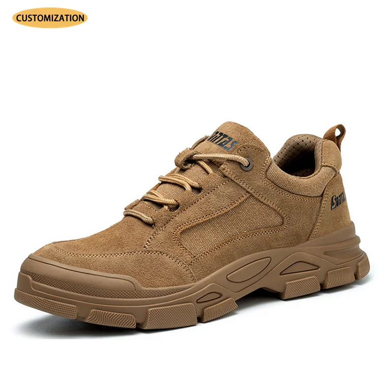 Light Weight anti-smashing non-slip soft-soled steel toe safety shoes Men Work Safety Shoes