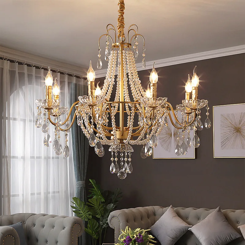 chandelier modern luxury large ceiling Crystal chandelier decoration LED chandelier modern for living room