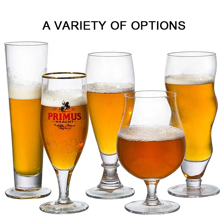 Customized hand blown crystal glass Tall Bar cocktail Juice beverage Pilsner glass Beer Glasses Cup