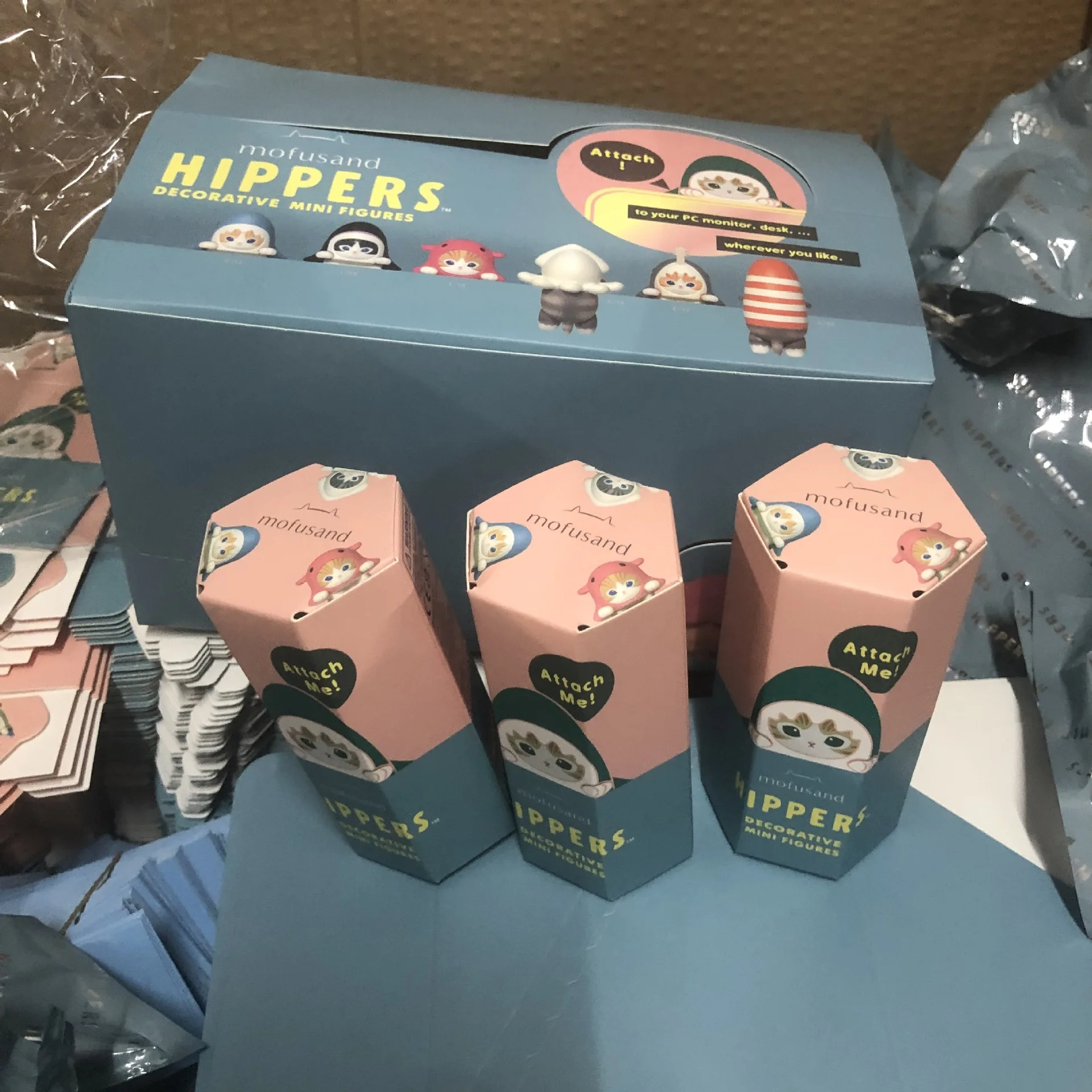 Sonny Angel Co-Branded Mofusand Blind Box Toys Anime Angel Hippers Mystery Box Figurine Model Doll Kids Gifts