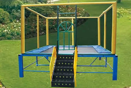 Kids outdoor trampoline park trampoline with roof