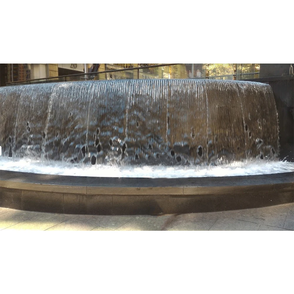 AWS Factory Price Decorative Indoor Outdoor Modern Water Wall Fountain Customized Park Waterfall Fountain Water Feature