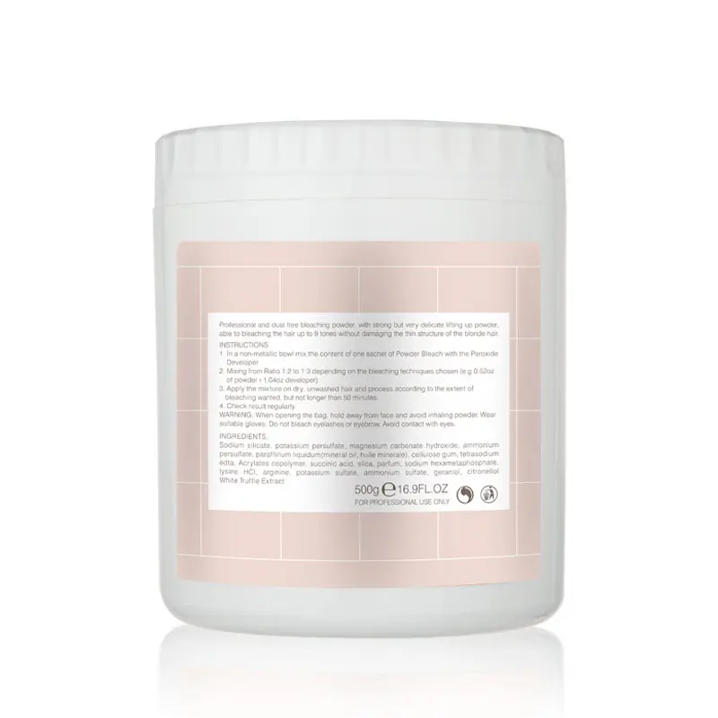 Good Quality 100% Tested 9+ Ammonia Free Italy Hair Bleach Powder Professional For Salon Use