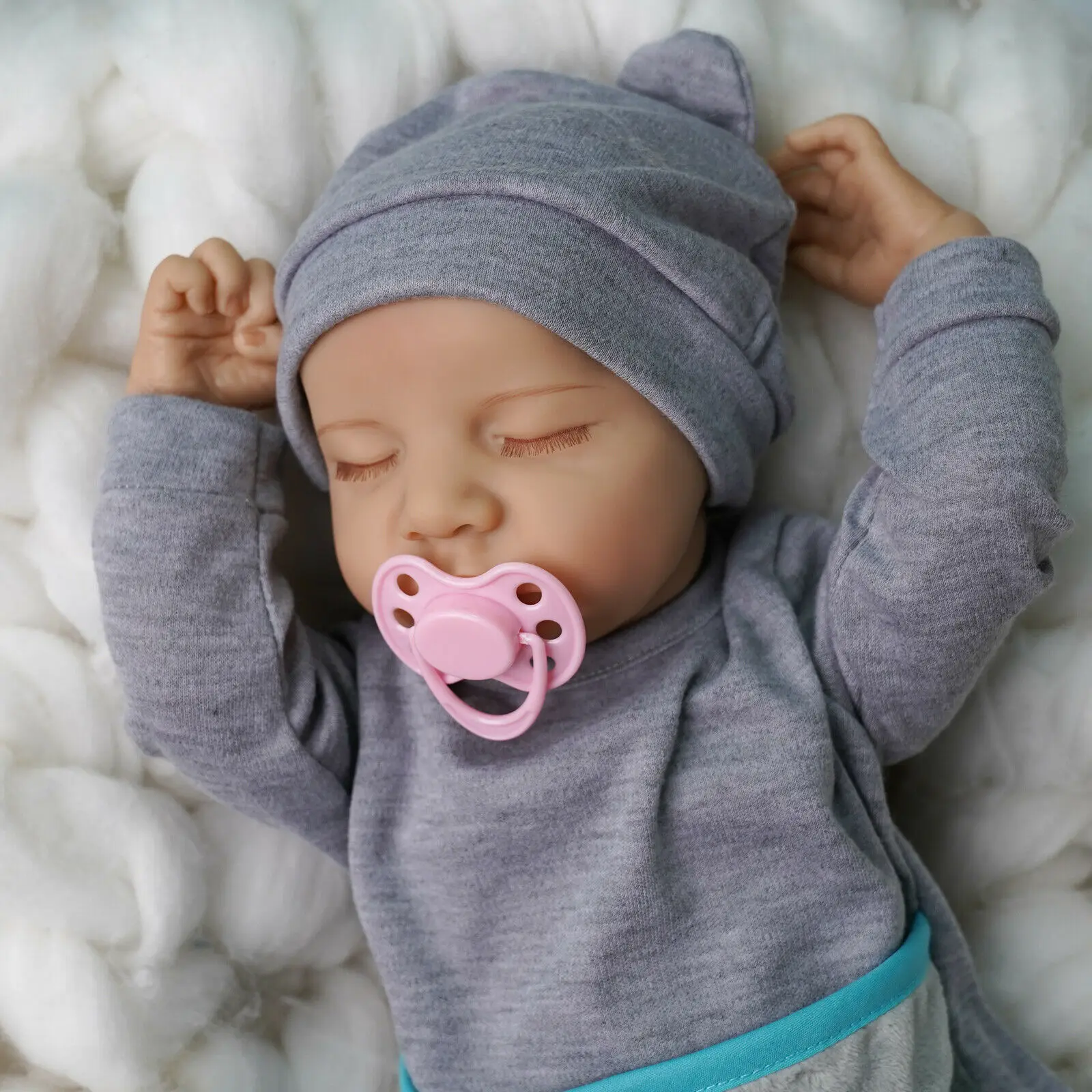 Hand drawing reborn baby doll Levi premie baby boy hair lifelike boy lifelike real soft touch cuddly baby