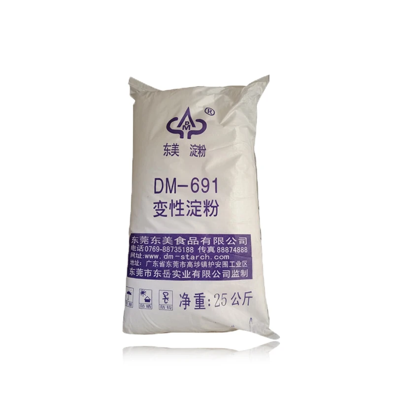 Modified starch, combined sizing starch for textile