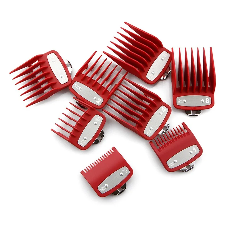 Hair Clipper Limit Comb Fit Barber shop Hair Cutting Guides Combs Accessory With Metal Clip 10 Kind Cutting Lengths Guards Set