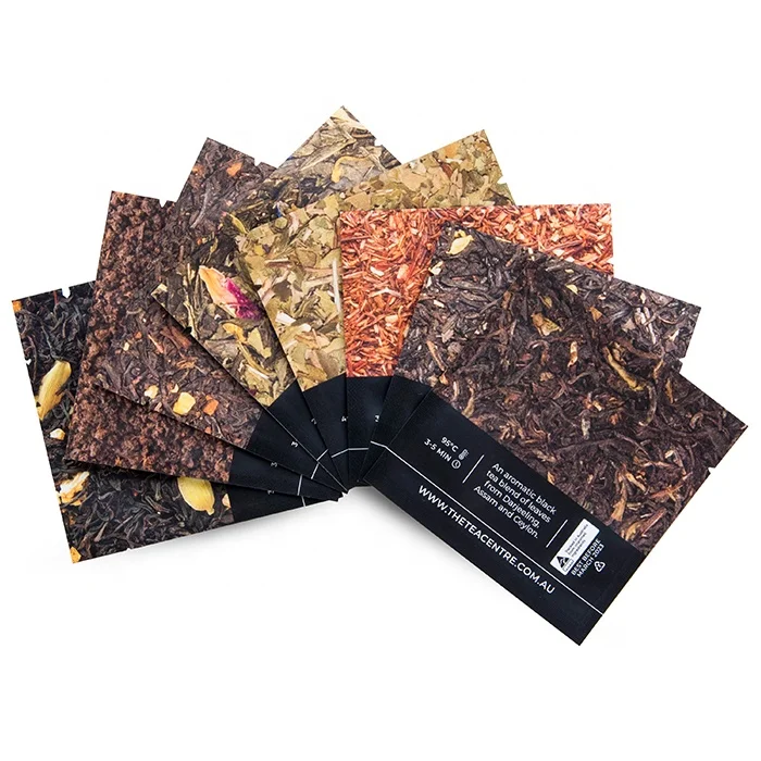 Wholesale Biodegradable Tea Bags with Cotton Draw Strings Eco Wood Pulp Paper Filter Tea Bag Heat Seal Empty Loose Leaf Tea Bag