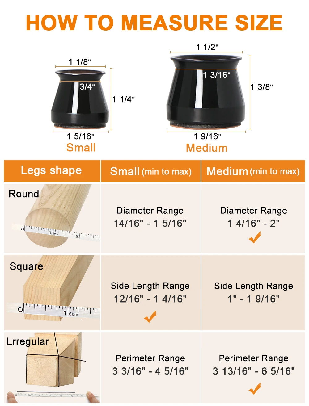 16pcs Factory Supply Furniture Moving Kit No Noise Felt Floor Protector Self Adhesive Felt Furniture Pads Black