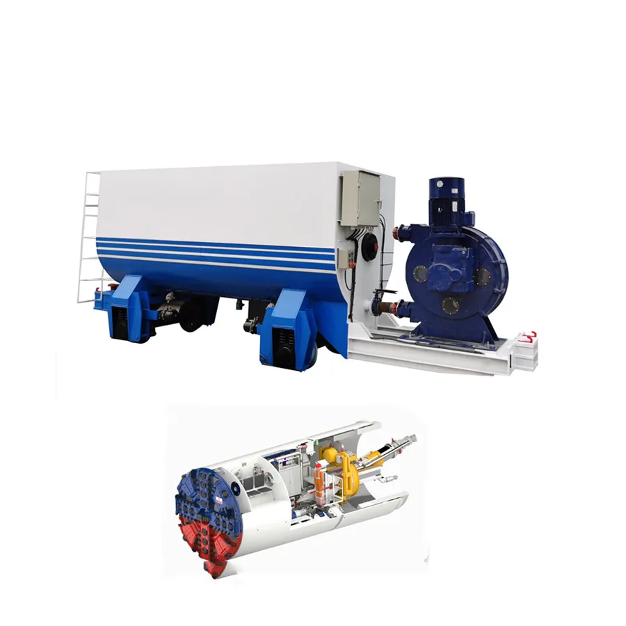 Construction Foam Concrete Pump With Reducer Motor Hose Squeezing Pump