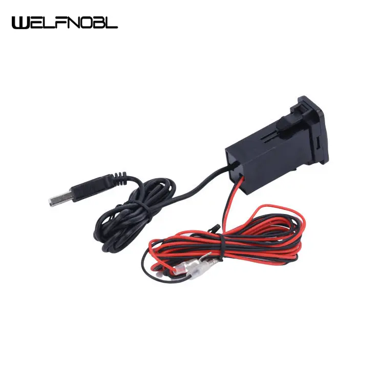 Good Quality DC 12V 24V 2 Ports  Audio USB Socket USB Car Phone charger for SUZUKI