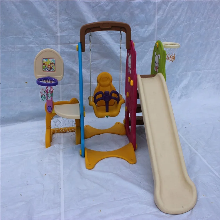 Home Set Kid Slide & Swing Play Sets Oem Style Good Adjustable