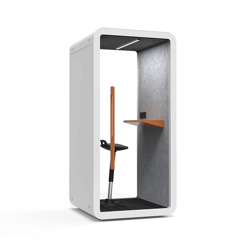 Custom Made 6 Person Industrial Soundproof Booth With Wheels Meeting Pods For Office