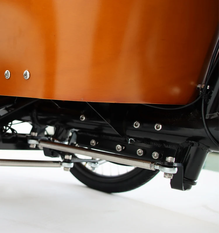 Europe Style 3 Wheel Bicycle With Cargo Box Front Loading Cargo Tricycle For Sale Electric And Manual Version Cargo Bike