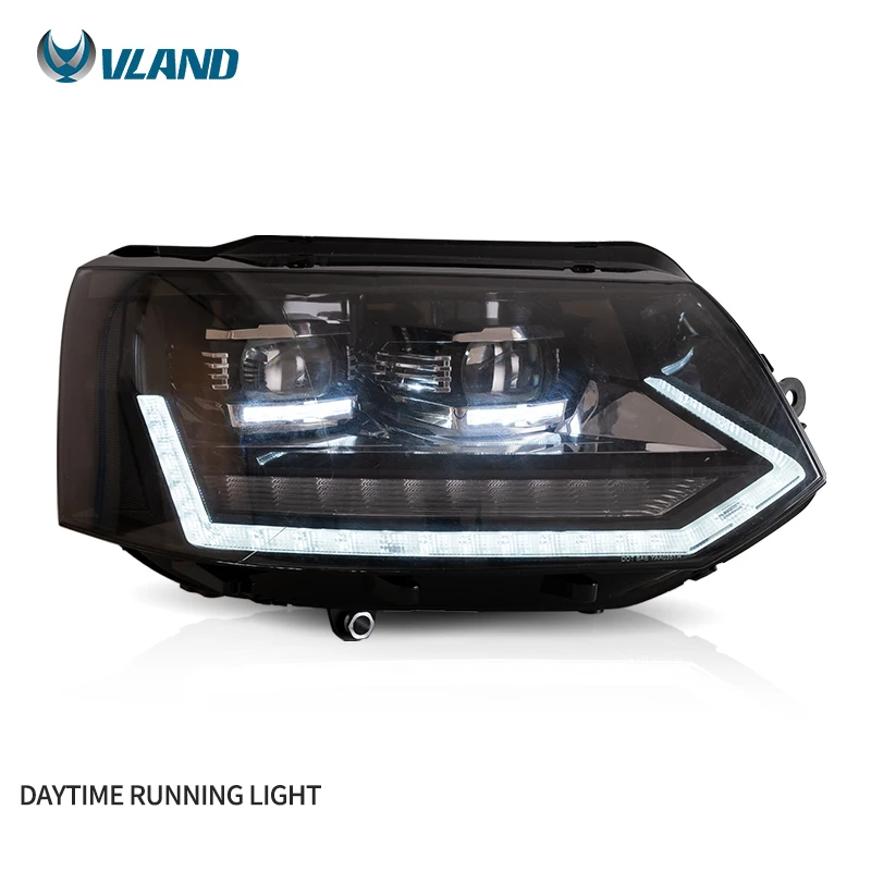 Vland Factory Wholesales Front Car Lamp Full Led Head Light 2011 2012 2013 2014 2015 Headlights For Volkswagen Caravelle T5