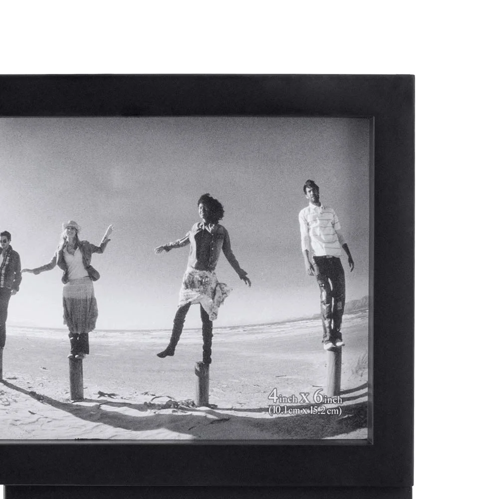 
Black Plastic Collage Frame Photo Set 4 x 6 4 Opening 10x15cm Collage Decorative art Photo Frame for Displaying hanging 