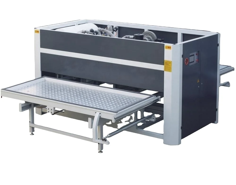 Double Station Woodworking pvc Door laminating Machine High Quality Large negative Automatical Vacuum Membrane Press Machine