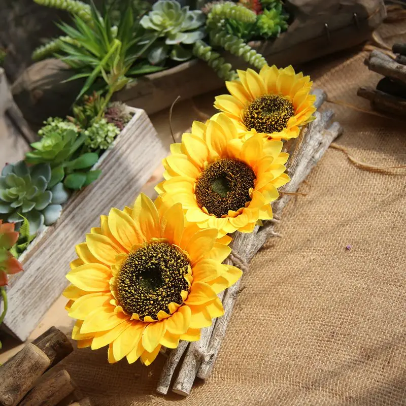 Hot sale artificial silk sunflower big head artificial sunflower