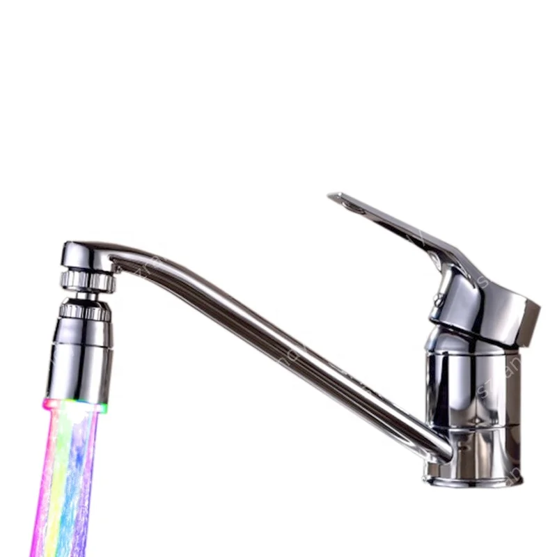 Single Green Color LED bathroom fittings faucet
