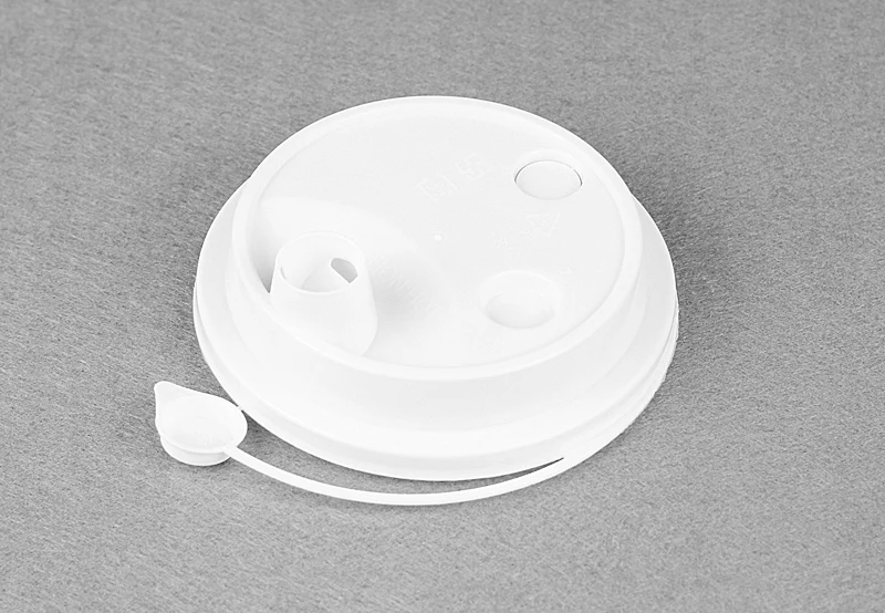 Disposable Plastic Flip Top Cup with 90mm Diameter Hinge Plug Lid PET Plastic PP Cups Acceptable Bottle Closures