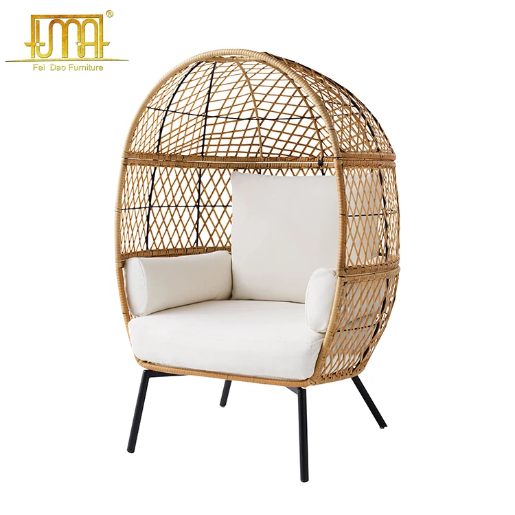 Hotel outdoor furniture garden set unique design lounger outdoor wicker chair