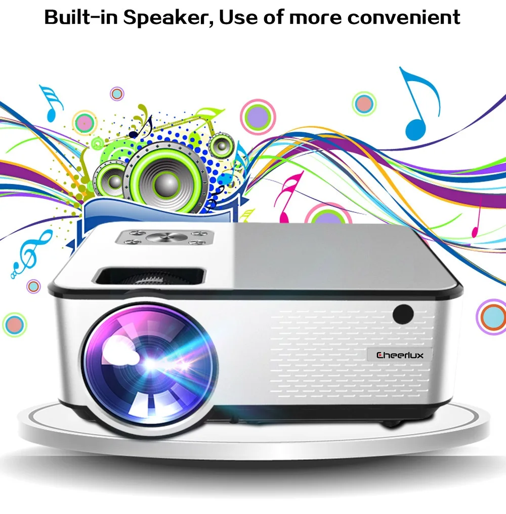 [AliExpress hot sales Projector] Cheerlux  hd lcd Projector with  wireless wifi  for home theater projector