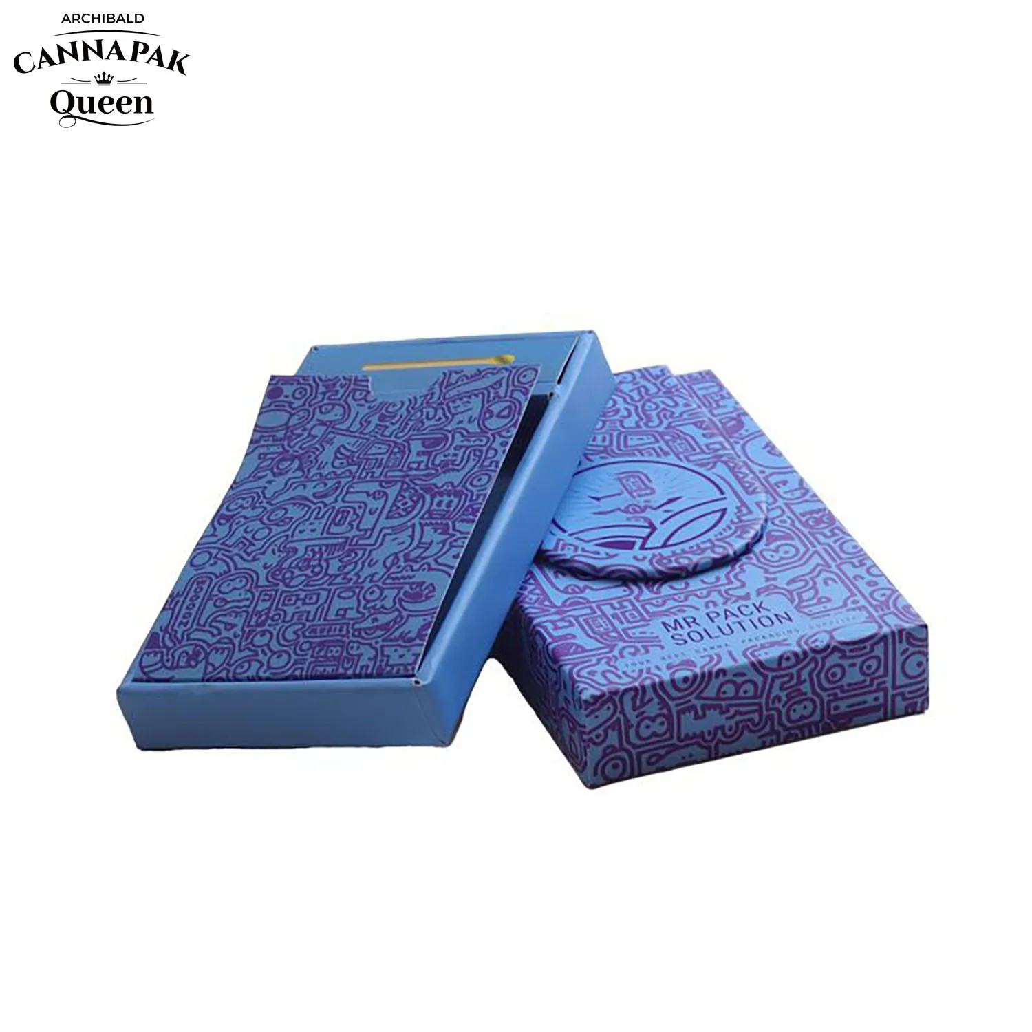 Archibald China Exported Good Quality Manufacturer Tobacco Child Resistant Slide Out Cassette Tape Pre Roll Pack Box With Match