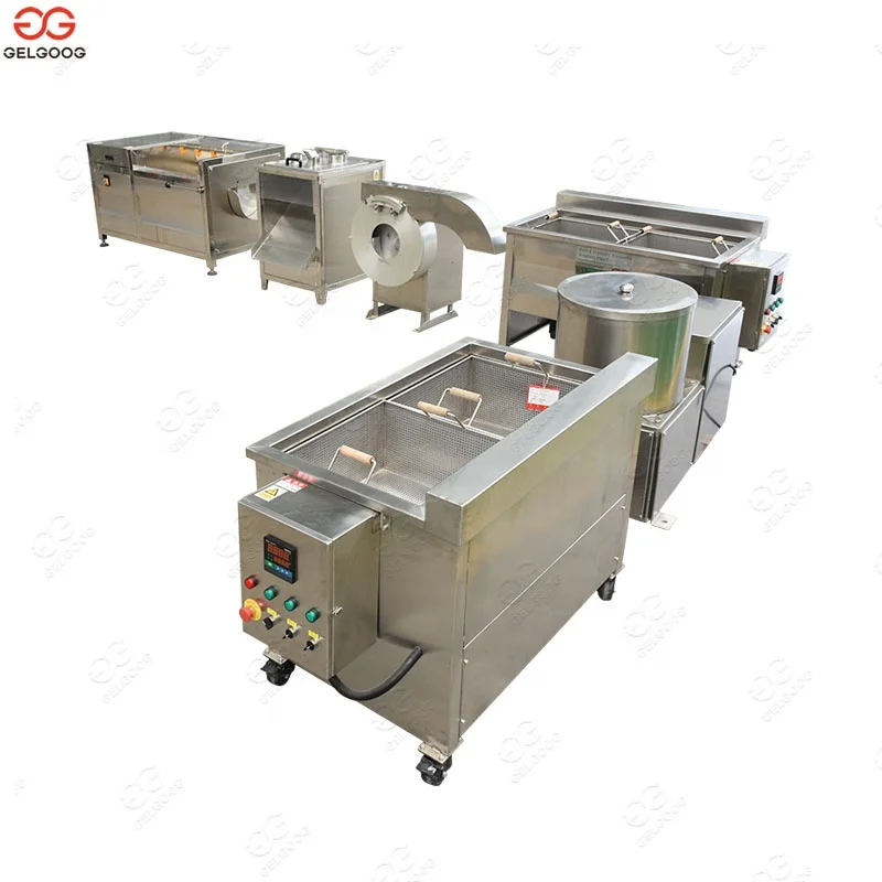 30-50kg/h Simple Potato Chips Making Machine|Frozen Potato Chips Cutting Machine|Potato Chips Production Line Price