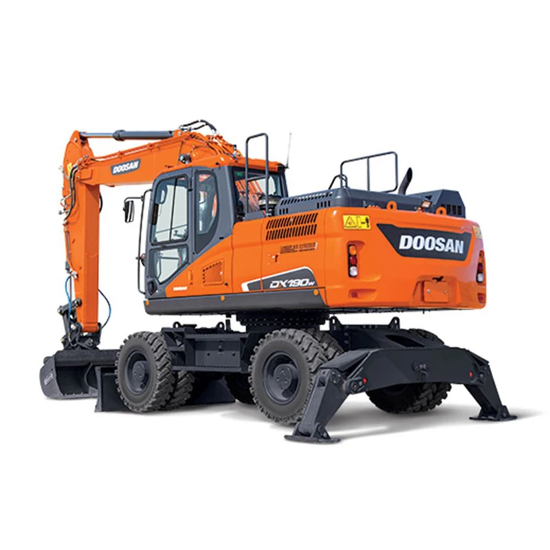 Новинка 80% колесный экскаватор DOOSAN DX190W б/у экскаваторы
