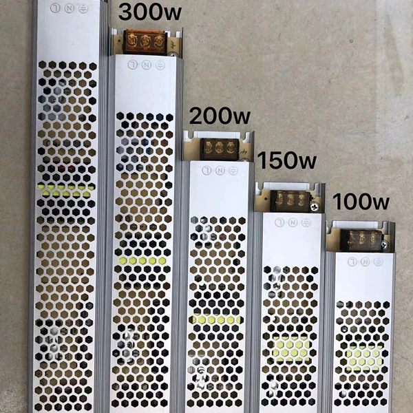 New design 12V/24v 100w-400w Ultra-thin power supplyconstant current and voltage mute power