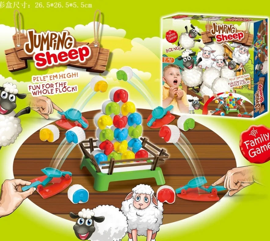 Educational toys Crazy Jumping Sheep Game 2 Player Desktop Game Set Multiplayer Competition Funny Party Toy With Friend Kids