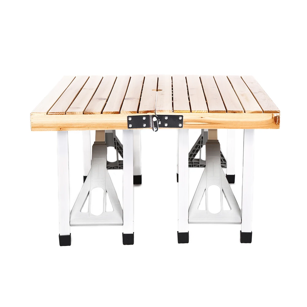 Портативный пластиковый деревянный складной стол для пикника и кемпинга и деревянный стул