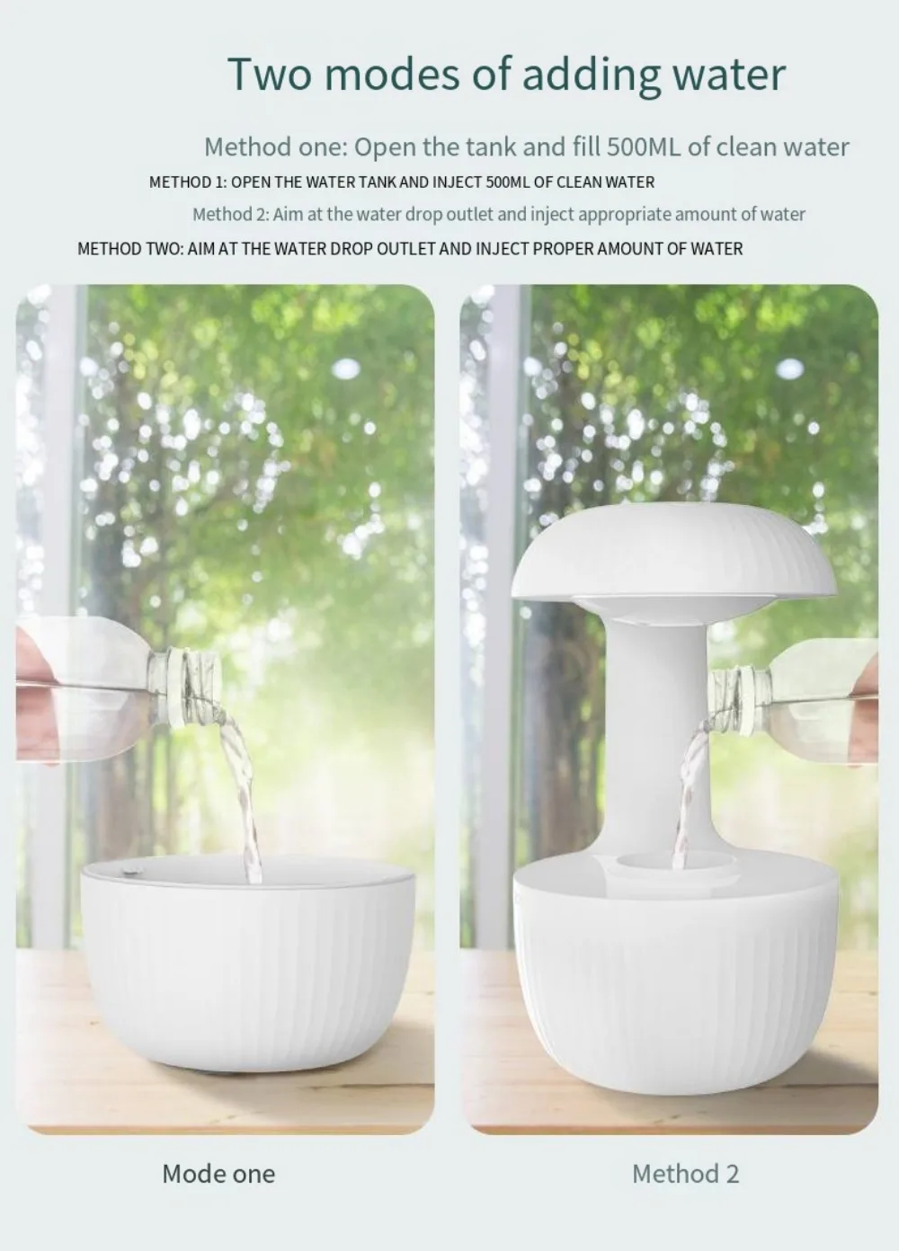 Anti Gravity Water Drop Aroma Diffuser Single Arm New Design Anti-Gravity Air Humidifier Yoga Diffuser