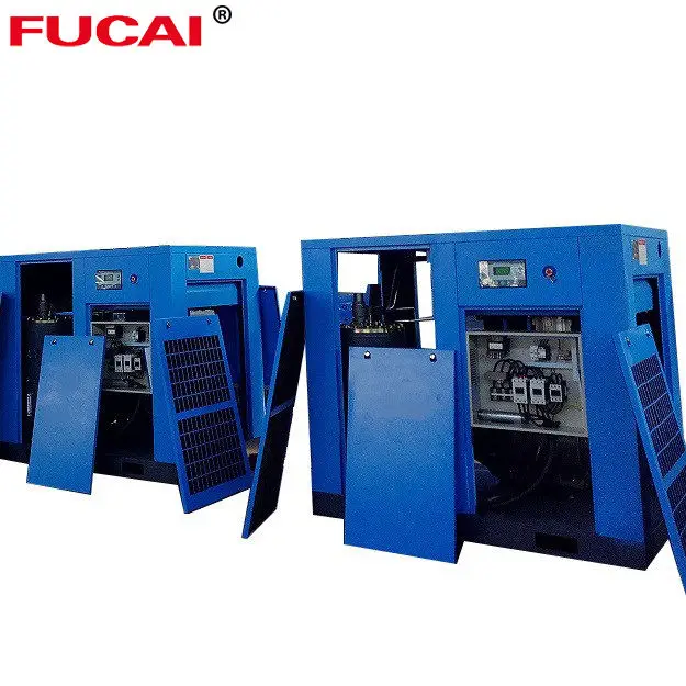 FUCAI drill rig air compressor low oil content 75hp 55kw durable air compressor price for textile industry