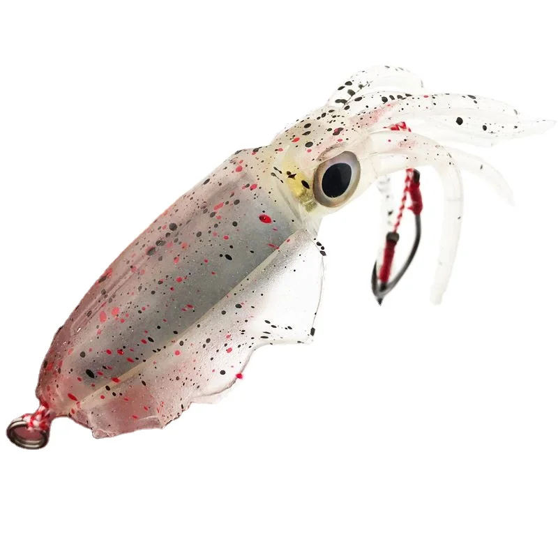 Deep sea squid bait 60g biomimetic hairtail iron plate hook sea fishing lure SQUID LURE octopus