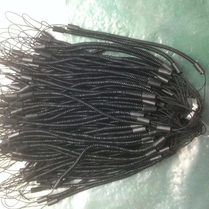 NEW Black Quality Bungee Cord Old Man Mobile Phone Anti-Loss Strap Running Phone Anti-Loss Spiral Telephone Line Elastic Rope