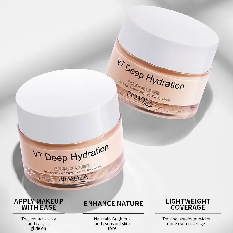 OEM/OBM BIOAQUA V7 Light Lightening tone-up Facial Cream Manufacturer Day High Chemical Adults GMP Female 50g