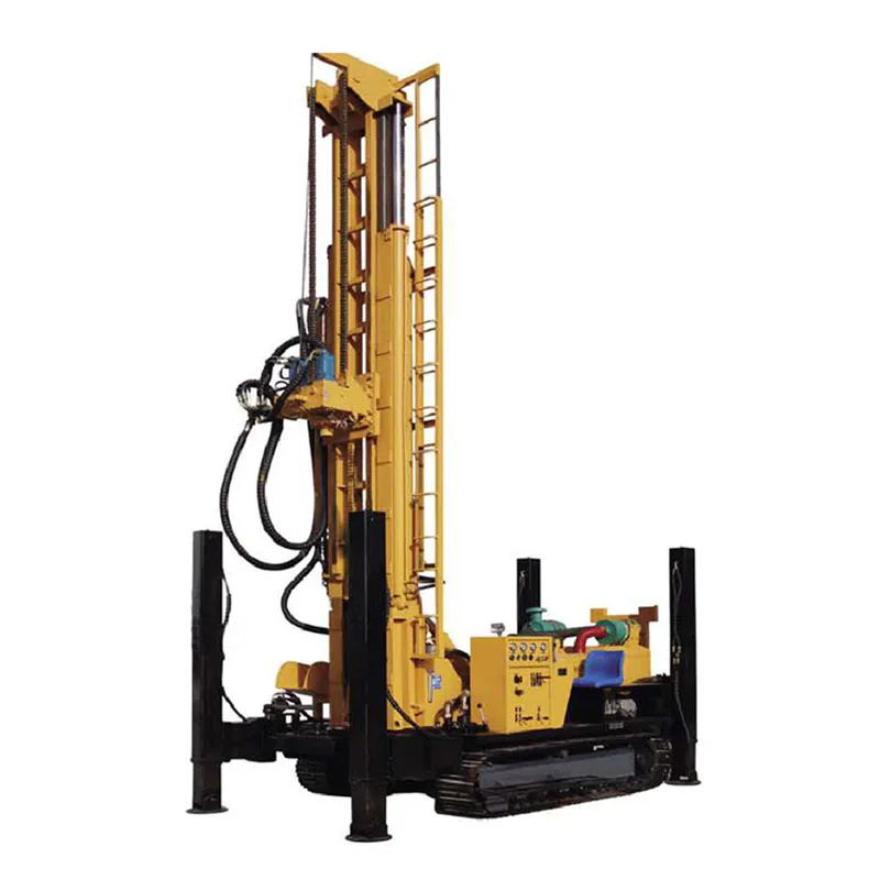 Crawler Wheel Type Diesel Engine Hydraulic Water Well Drilling Rig Machine Use Air Drilling