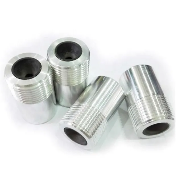 High pressure boron carbide gun screw thread nozzle