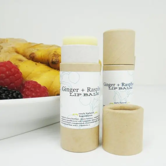 eco lip balm paper tubes deodorant kraft push up paper tubes wholesale  round cardboard deodorant tubes paper deodorant stick