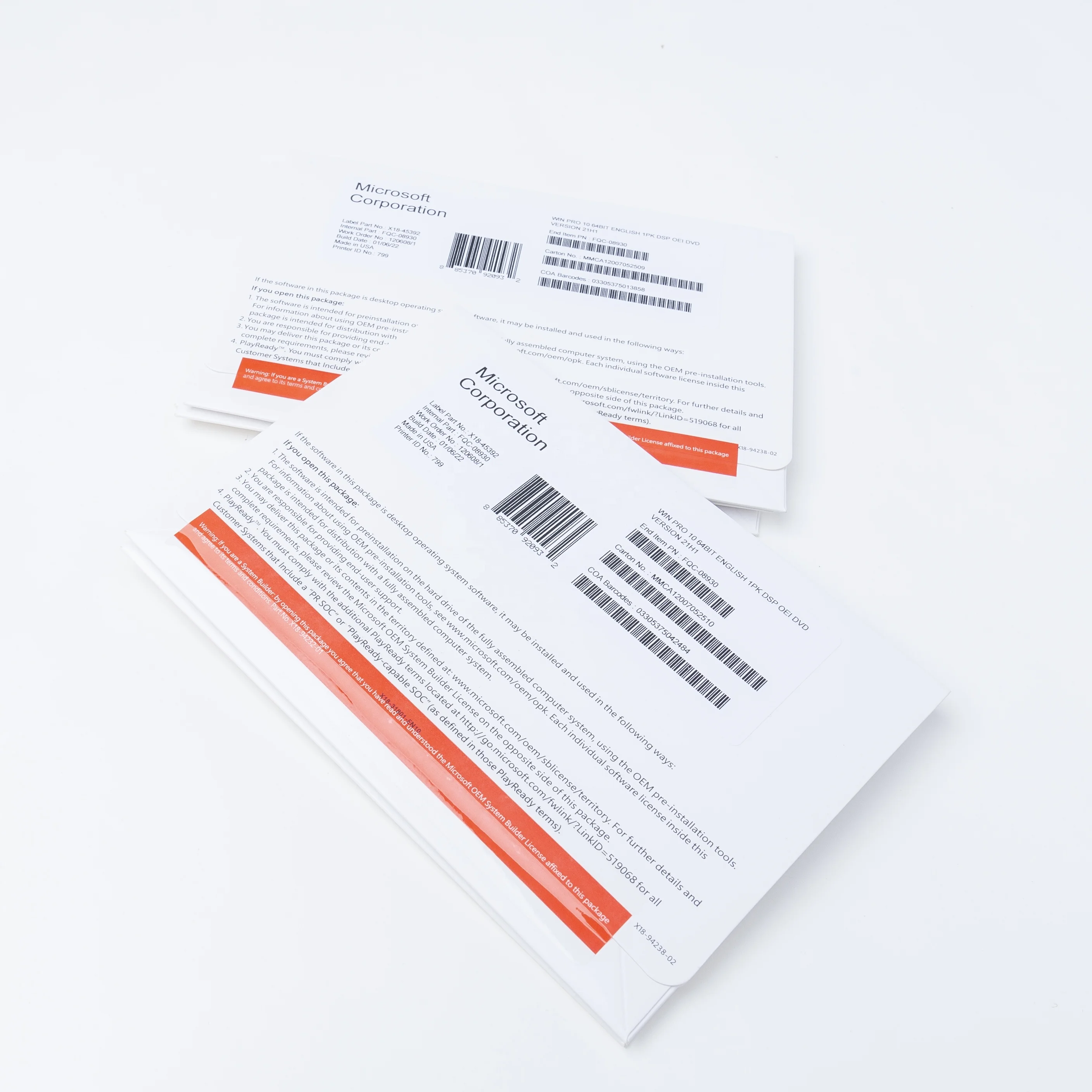 Win 10 Pro OEM DVD глобальная упаковка поставляется Wiindows онлайн 100% активация один год