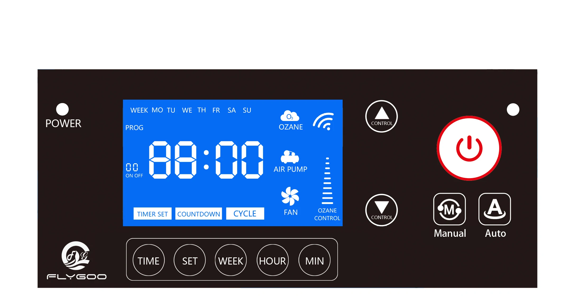 Flygoo 30G/Hr New Design High Concentration Air Treatment Ozone Generator Portable for Hotels