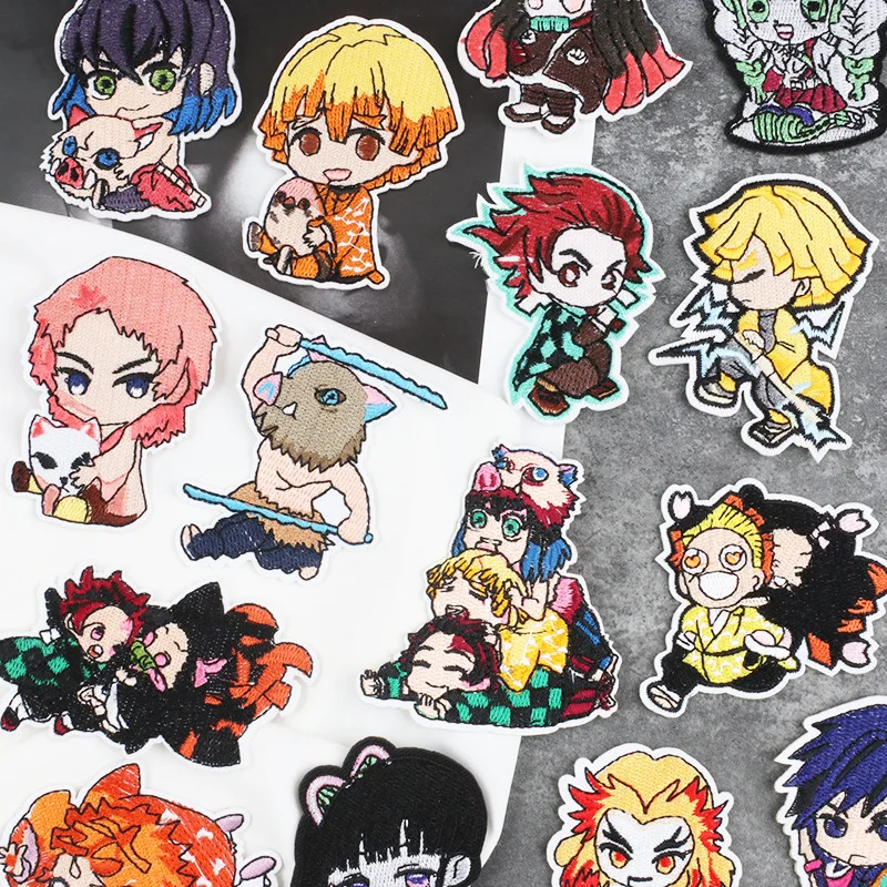 Japanese Anime Character Popular Cool Applique Clothing Bags Designer Custom Iron on Embroidered Patches