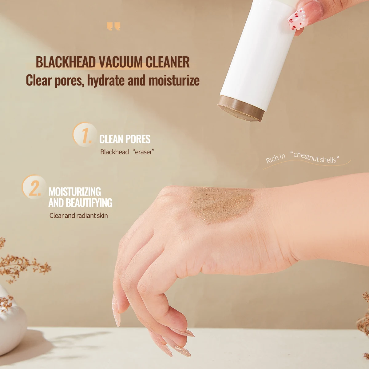 Wholesale OEM Deep Cleanse Face Beauty Mask Blackhead Cleaning Stick Mud Nose Facial for Women Skin Care Products