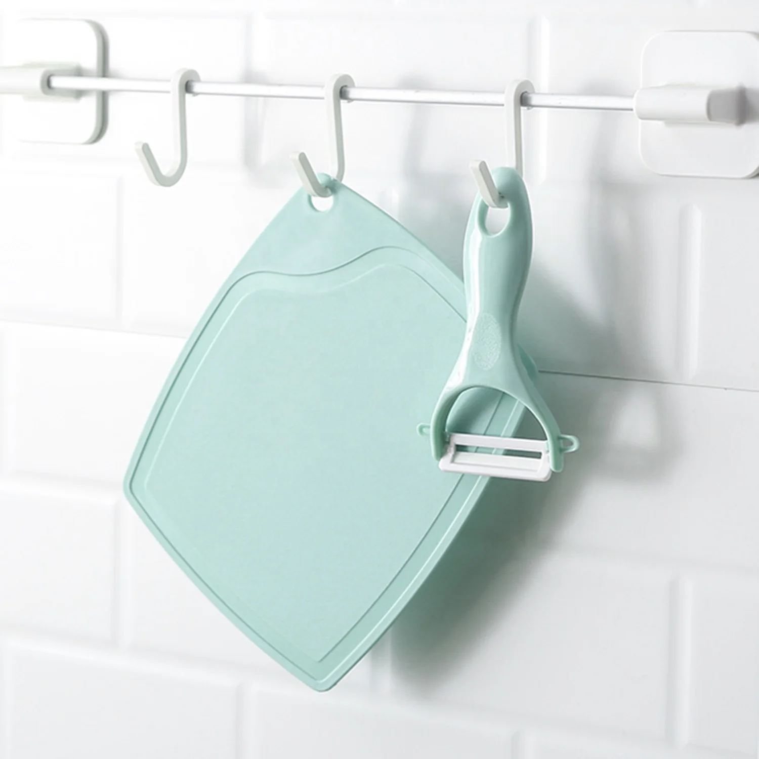 3Pcs multifunctional pp ceramic cutting board paring set fruits and vegetables 2 in 1 kitchen knife sharpener peeler