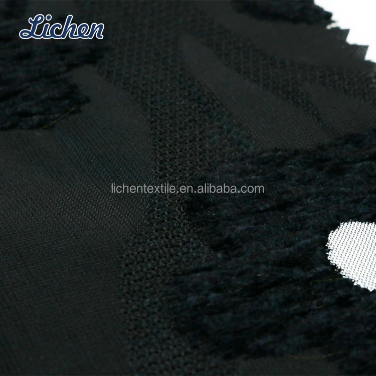 Горячая Распродажа, черный и белый цветочный узор, 50% полиэстер, 50% хлопок, удобная жаккардовая ткань для одежды