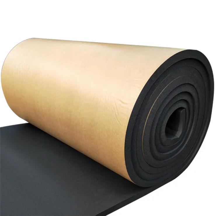 Rubber plastic board sponge board B1 grade black insulation board roof insulation material