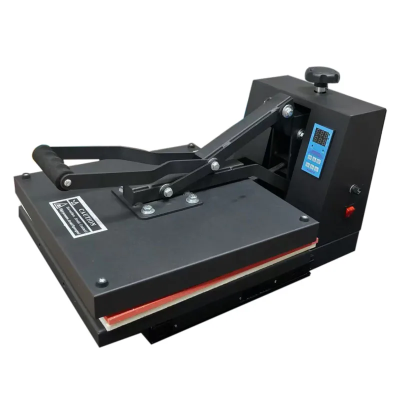 High Pressure Flatbed Number Printing Machine T-shirt Stamping Heat Transfer 38*38 Hot Drilling Direct Press  Machine