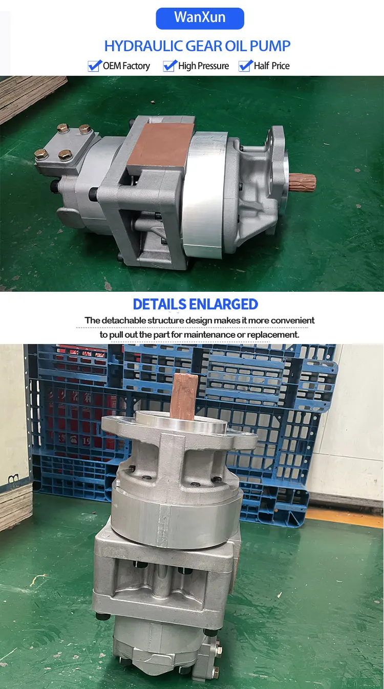 705-52-40280 hydraulic gear pump for Komatsu wheel loader WA470-3E